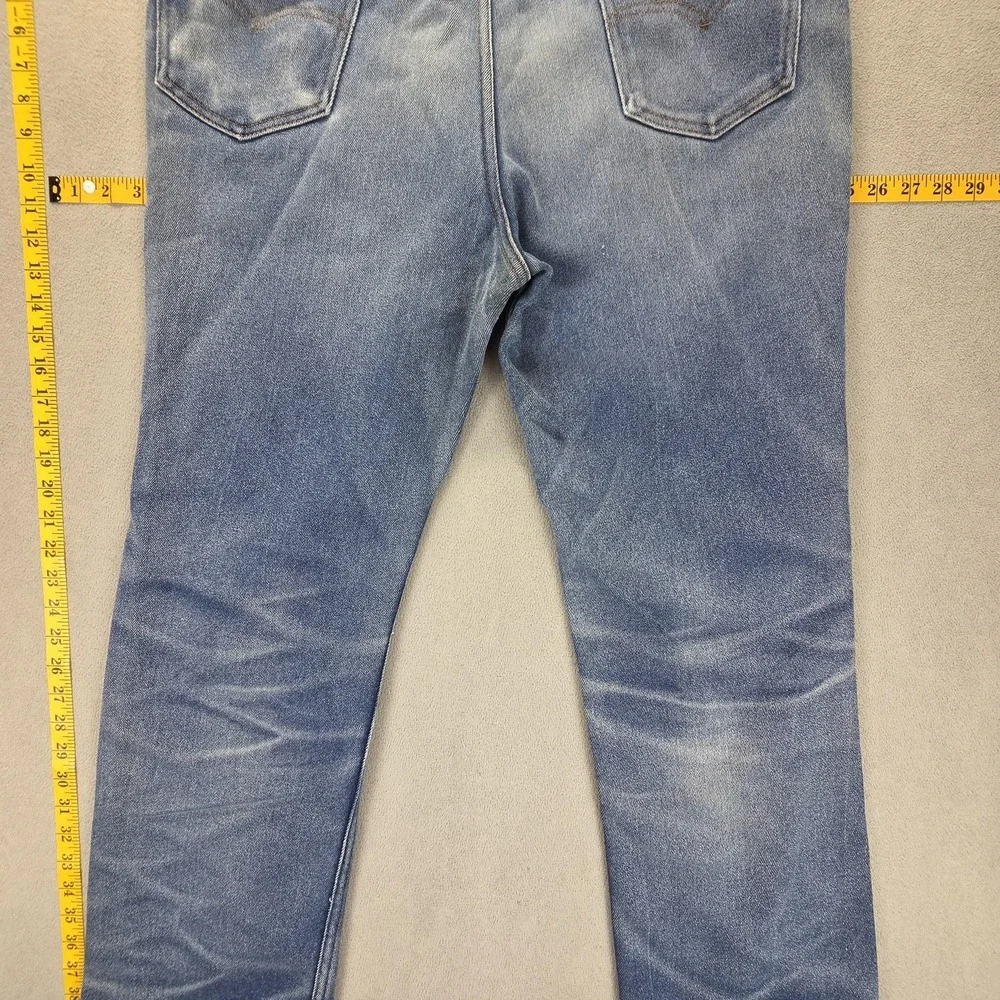 VTG Levis Jeans Mens Blue Skosh Made in USA 80s Straight Stretch Fits 36x32‎